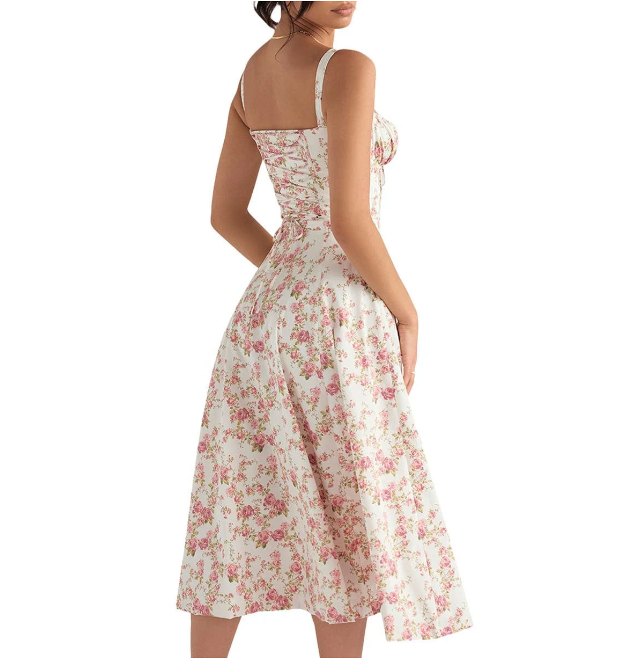 Viral Floral Bustier Sundress