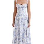 Viral Floral Bustier Sundress